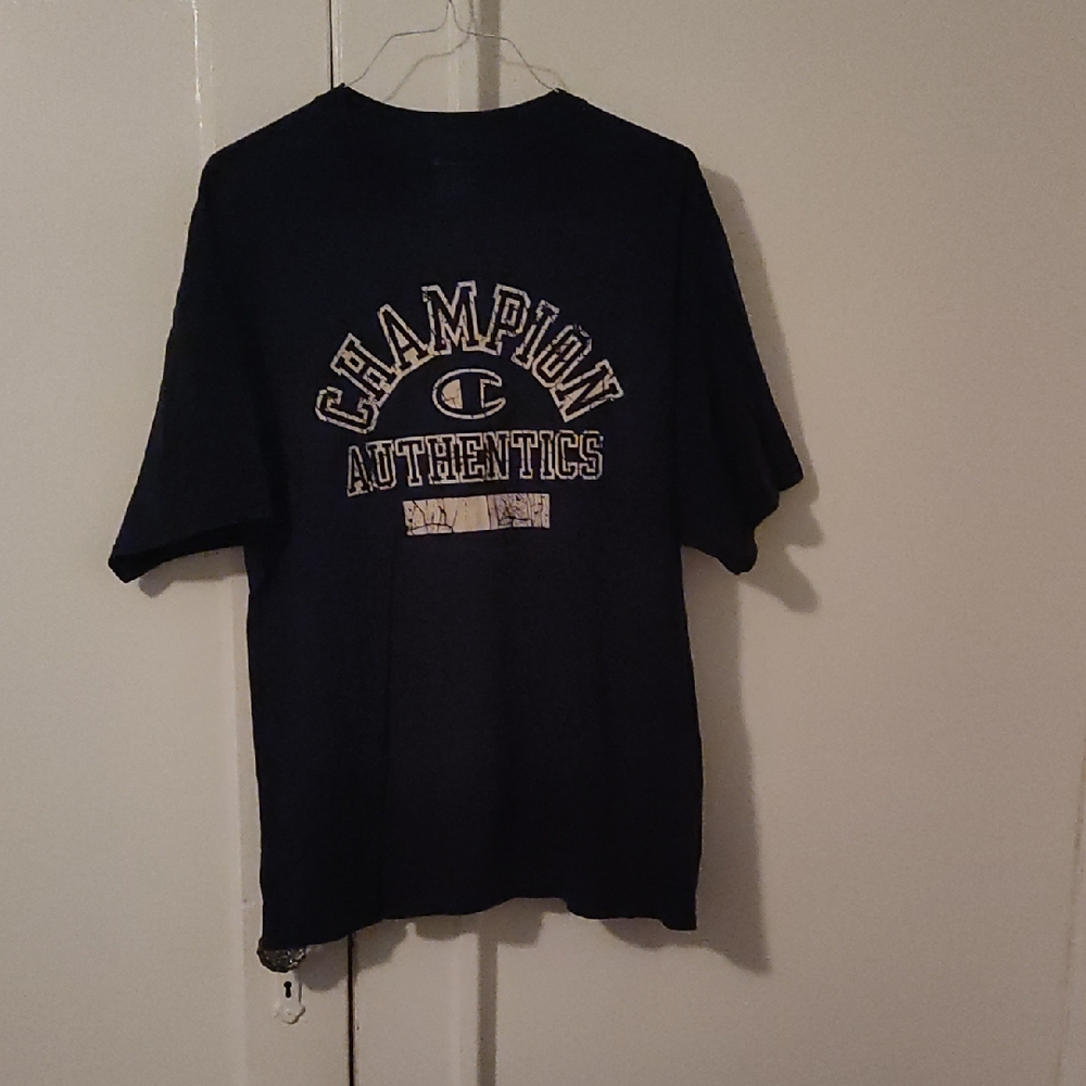 Champion Men's Navy Graphic Tee